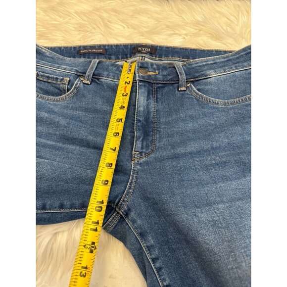 NYDJ Marilyn Straight Stretch Blue Jeans Size 12P‎ Not Your Daughter’s Jeans - Picture 6 of 8